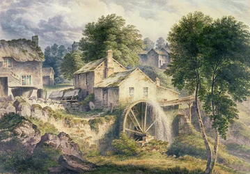 Mühle in Bonsall Dale, Derbyshire